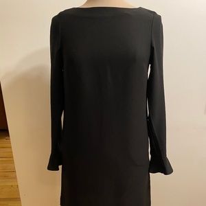 Banana Republic Black Shift Dress, Button Back, Size 0